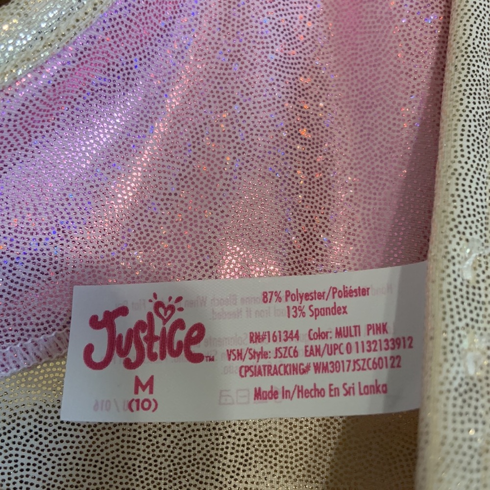 JUSTICE SPORT BRA (GIRL) REVERSIBLE - NWT - Picture 8 of 13